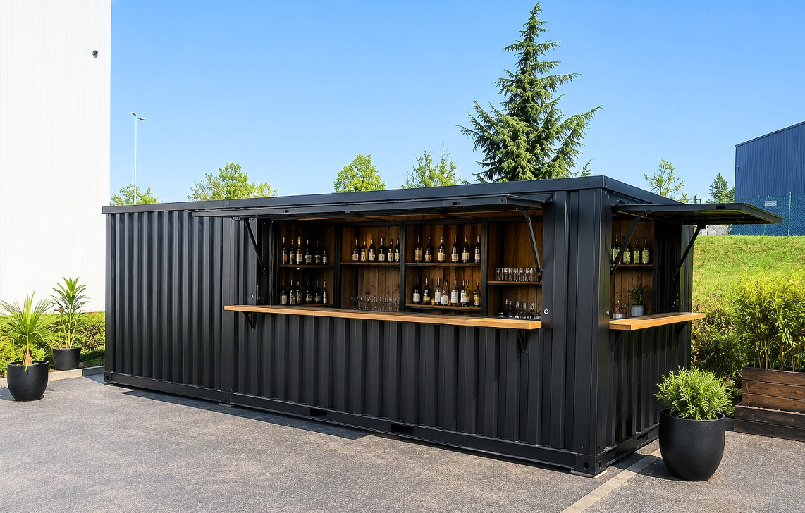 Conteneur bar grand modèle, ouvert